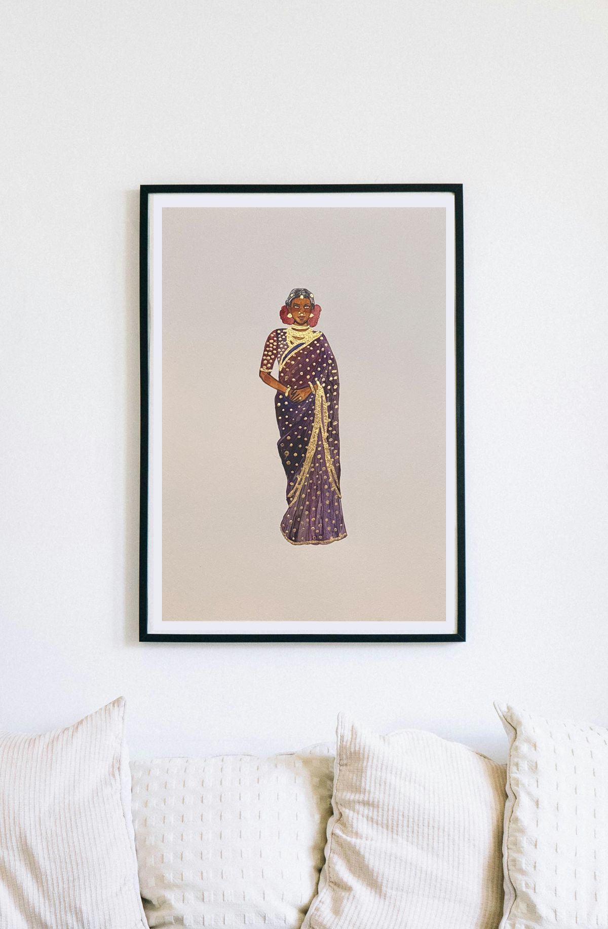 Lady in saree 3 - A3 original - image 1