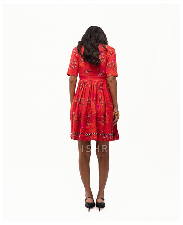 AISHR The Store — Red Jasmine Short Dress