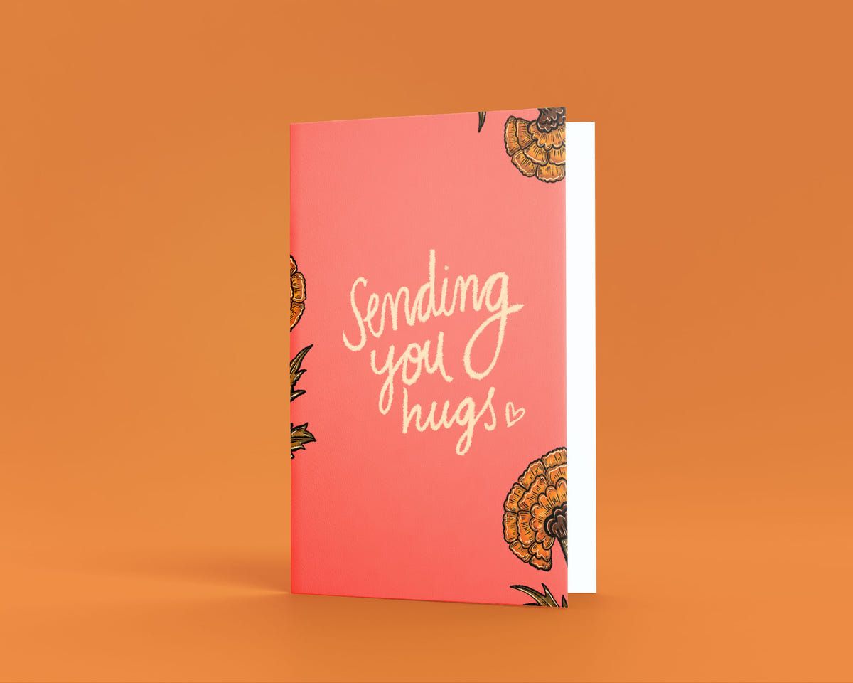 Sending you Hugs Greeting Card - image 1