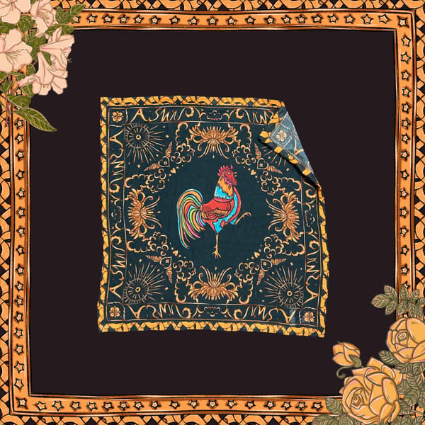 AISHR The Store — Rooster Bak Bak Petit Scarf