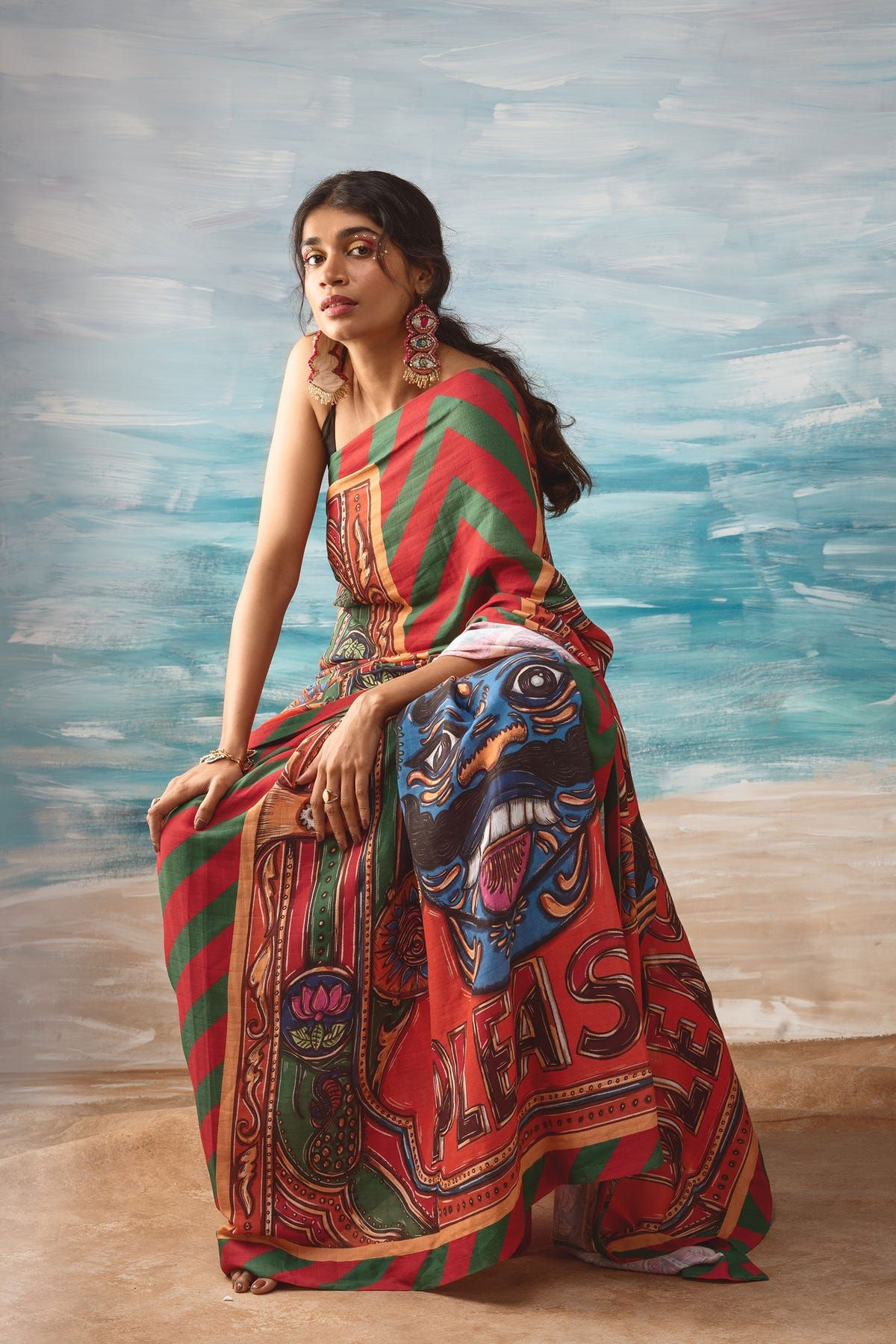 Horn Please Saree - image 1