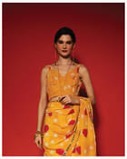 Manjal Blouse Top view 3