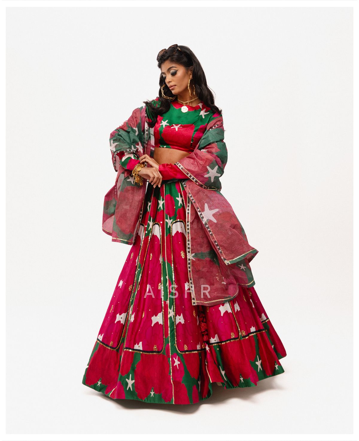Paneer Rose Lehenga - image 2