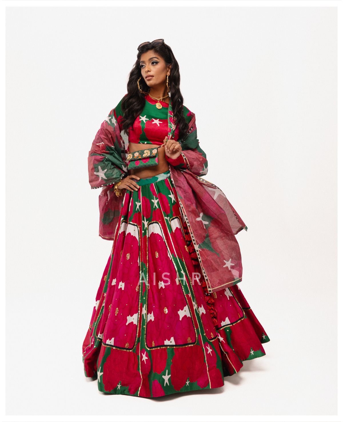 Paneer Rose Lehenga - image 3