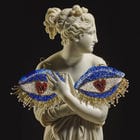 Big Blue Eye Earrings view 1