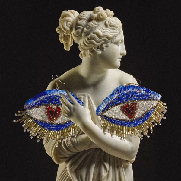 AISHR The Store — Big Blue Eye Earrings