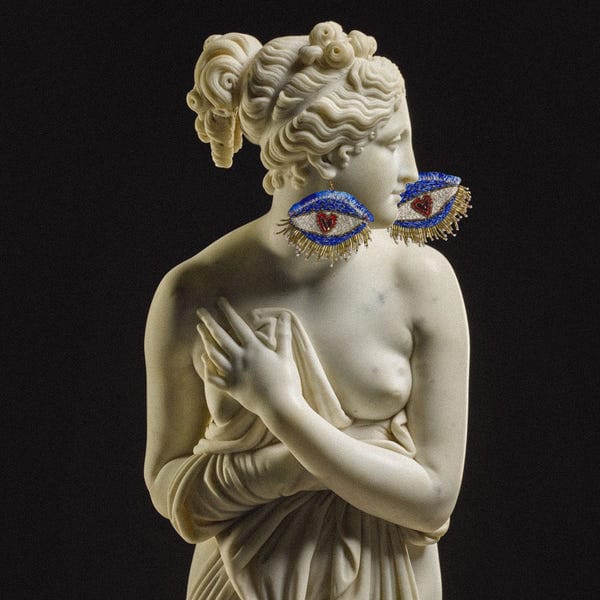 AISHR The Store — Big Blue Eye Earrings