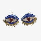 Big Blue Eye Earrings view 3