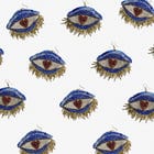 Big Blue Eye Earrings view 4