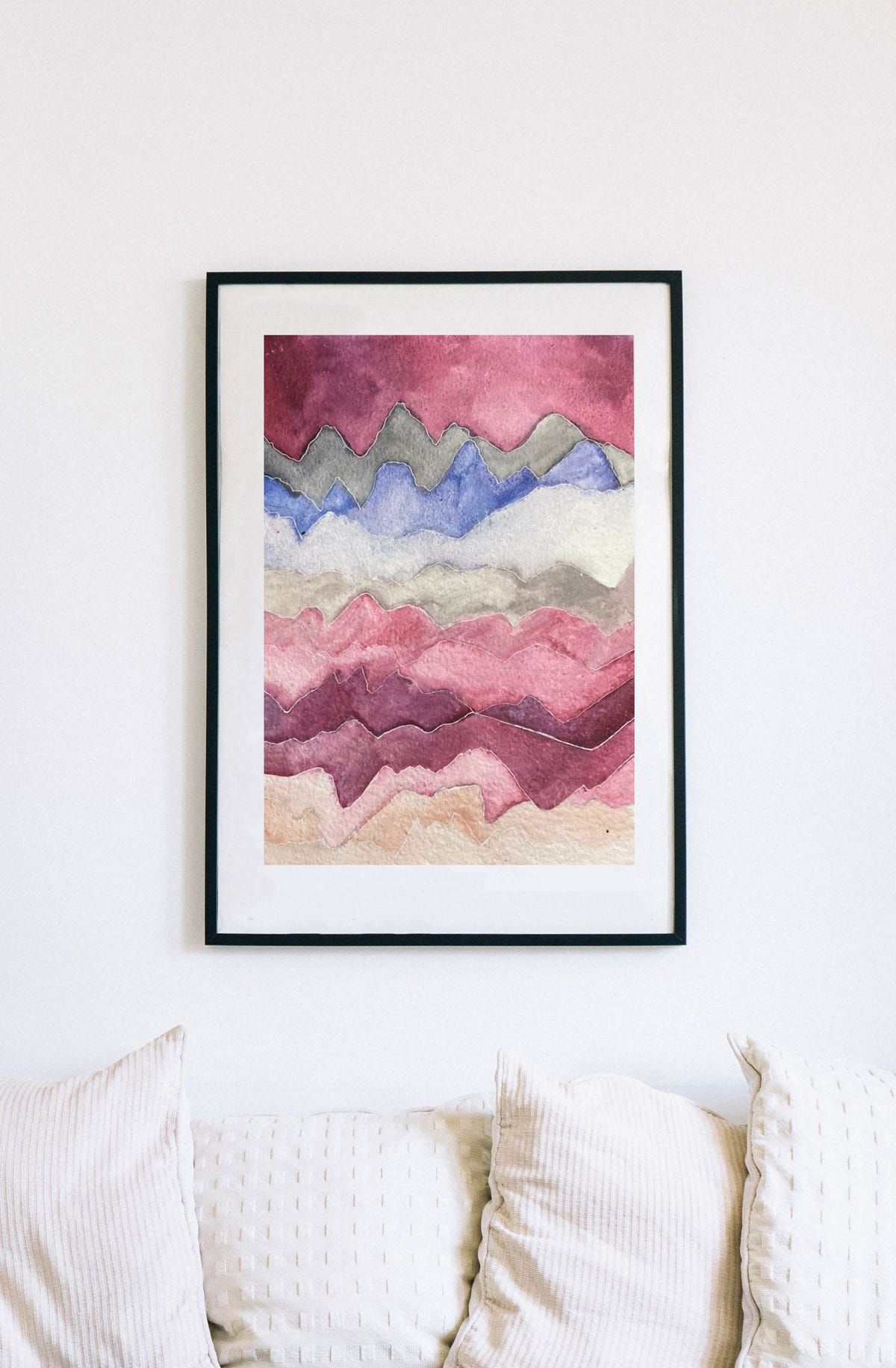 Abstract Mountains Original Artwork - image 1