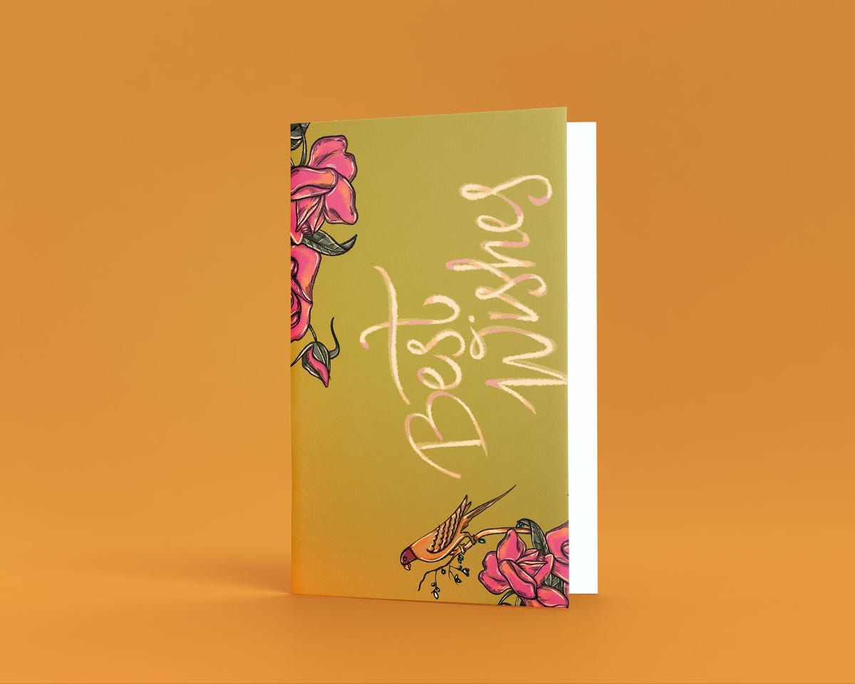 Best Wishes Greeting Card - image 1