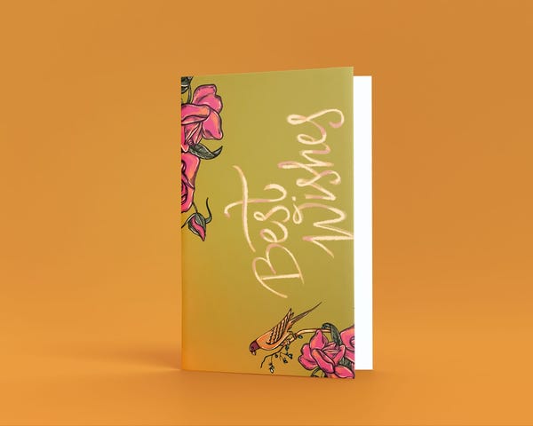 AISHR The Store — Best Wishes Greeting Card