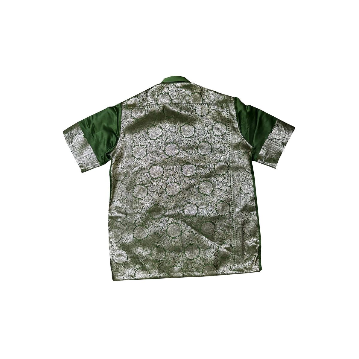 Green Brocade Shirt - image 2