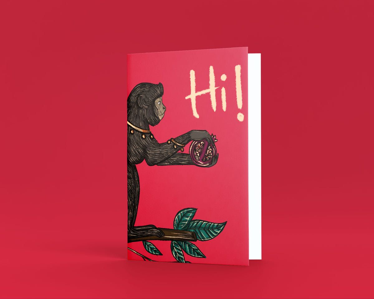 Hi Greeting Card - image 1