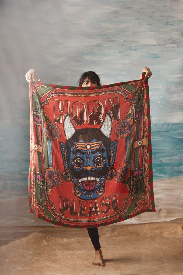AISHR The Store — Horn Please 48in x 48in Scarf