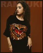 My Flaming Heart Top - Unisex view 3