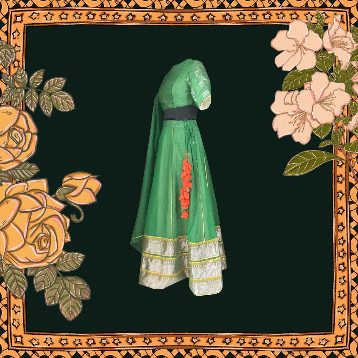 Gorgeous Green Lehenga - image 4
