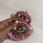 Pink Sky Eye Earrings view 5