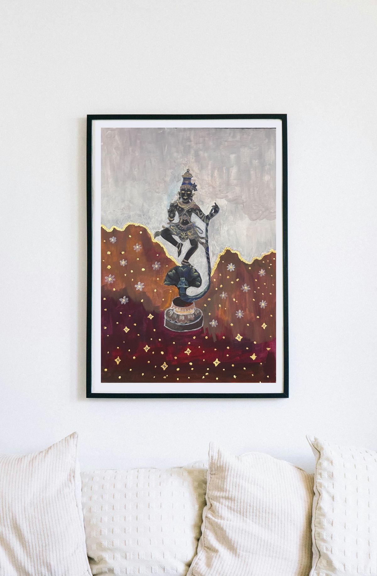 Lord Krishna- A3 original - image 1
