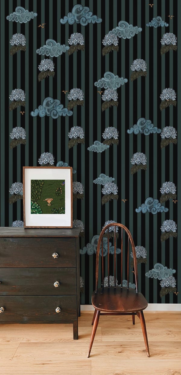 AISHR The Store — It's time for bed flowers wallpaper