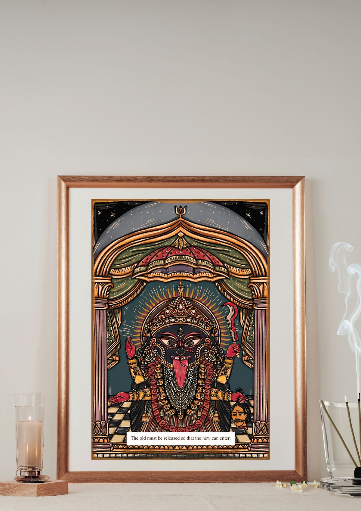 Kalighat Kali: Msg: The old must be released hat the new can enter. - image 1