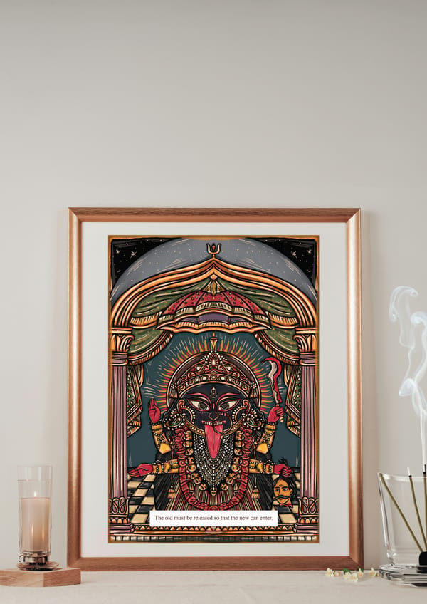 AISHR The Store — Kalighat Kali: Msg: The old must be released hat the new can enter.