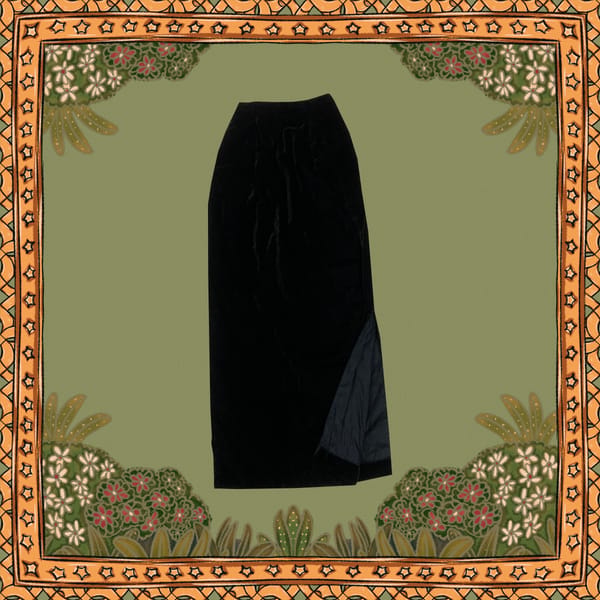 AISHR The Store — Velvy Black Long Skirt