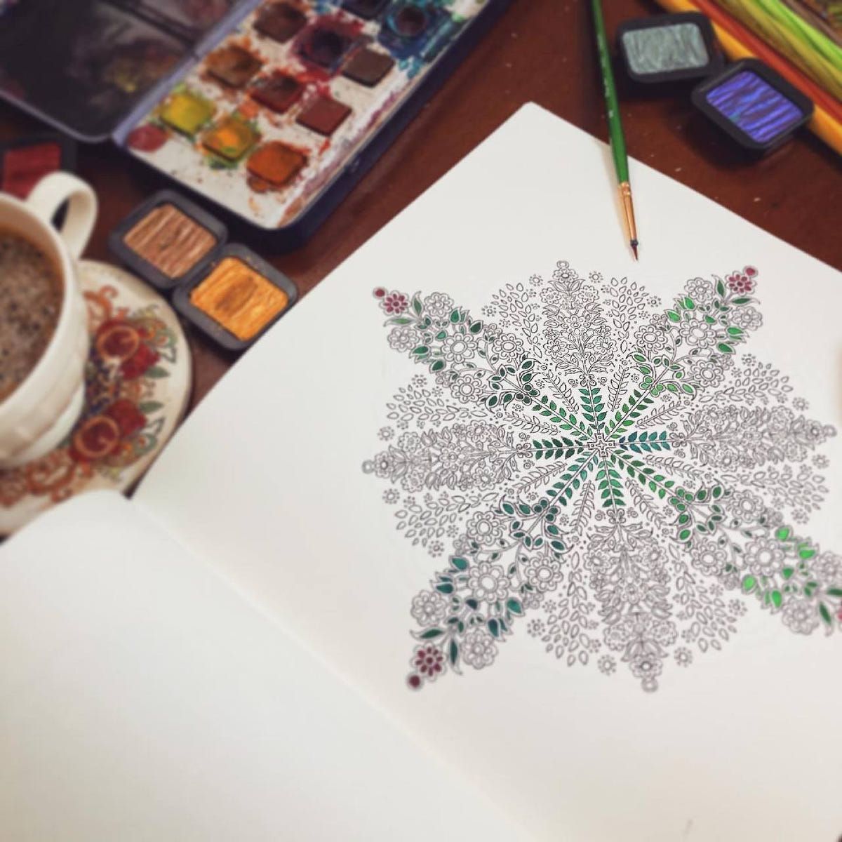 Colouring Book for Adults : Garden of Joy - image 7