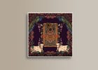 Pichhwai 8 - Srinathji in purple garden view 1