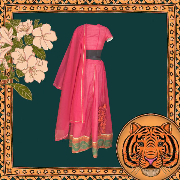 AISHR The Store — Charming Red Lehenga