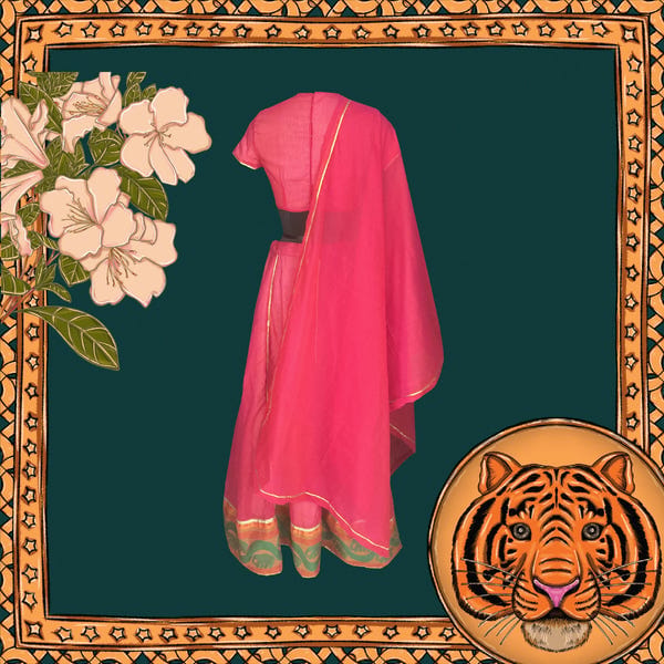 AISHR The Store — Charming Red Lehenga
