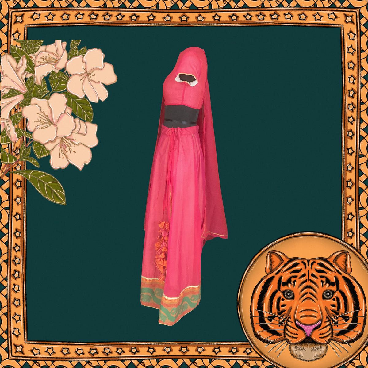 Charming Red Lehenga - image 4