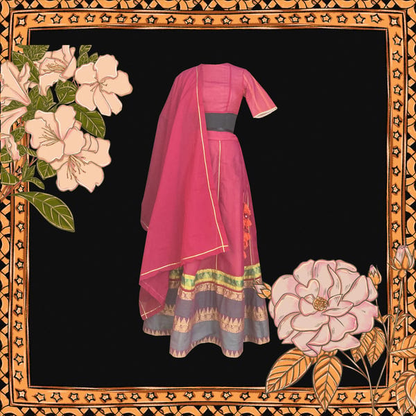 AISHR The Store — Gorgu Red Lehenga