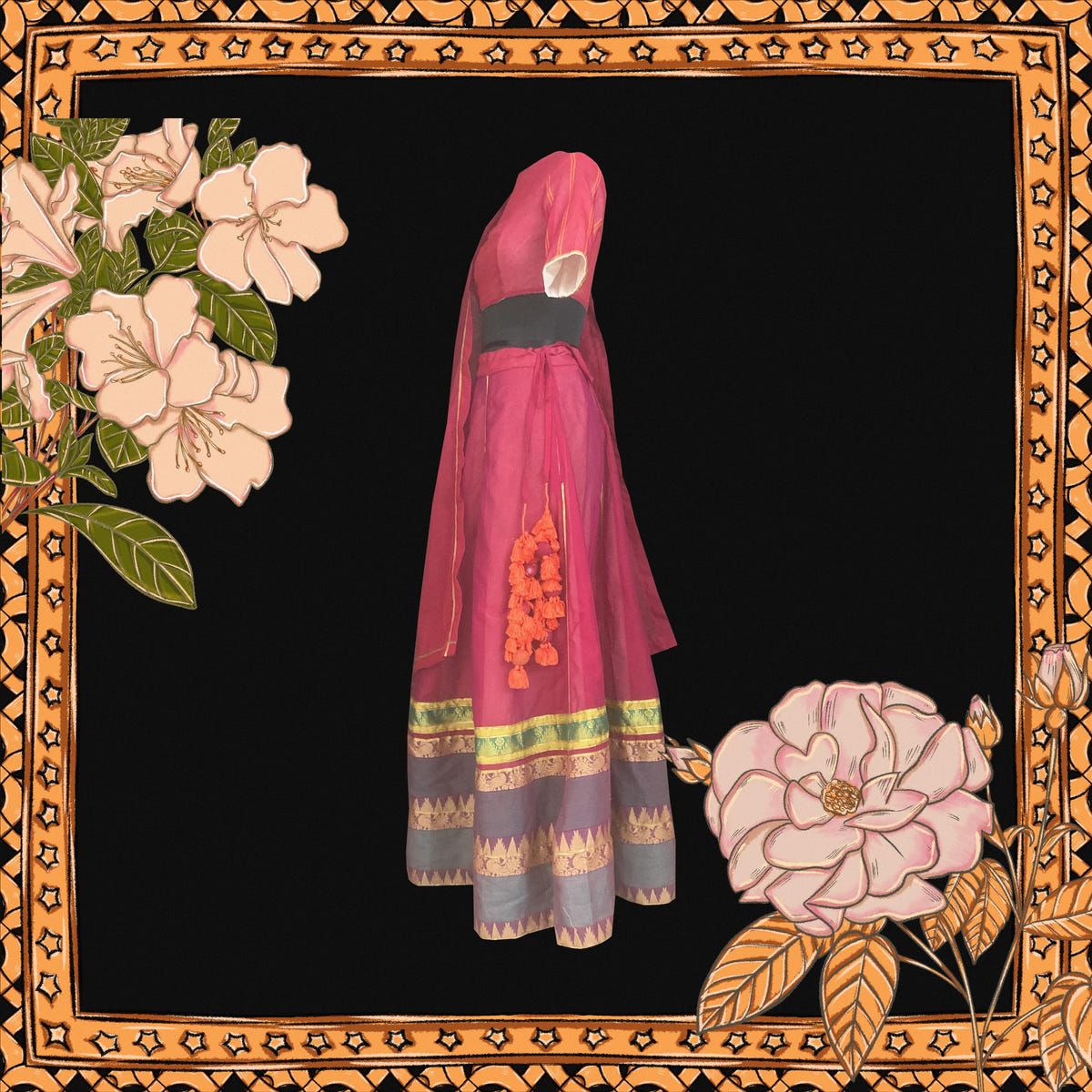Gorgu Red Lehenga - image 3