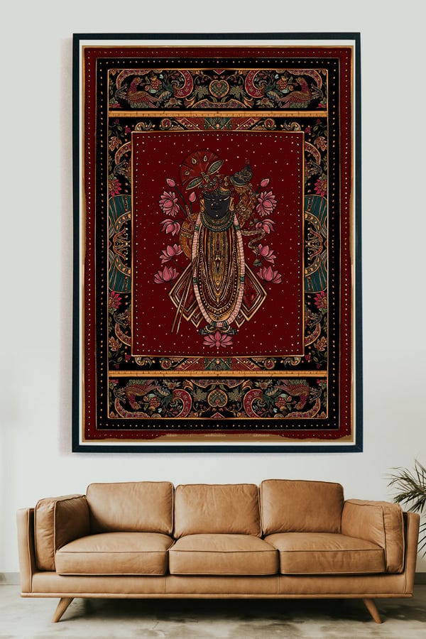 AISHR The Store — Pichhwai 11 - Srinathji and the dancing birds