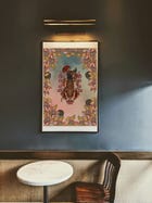 Pichhwai 9 - Srinathji in pink sky view 1