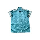 Luxe Blue Brocade Shirt view 1