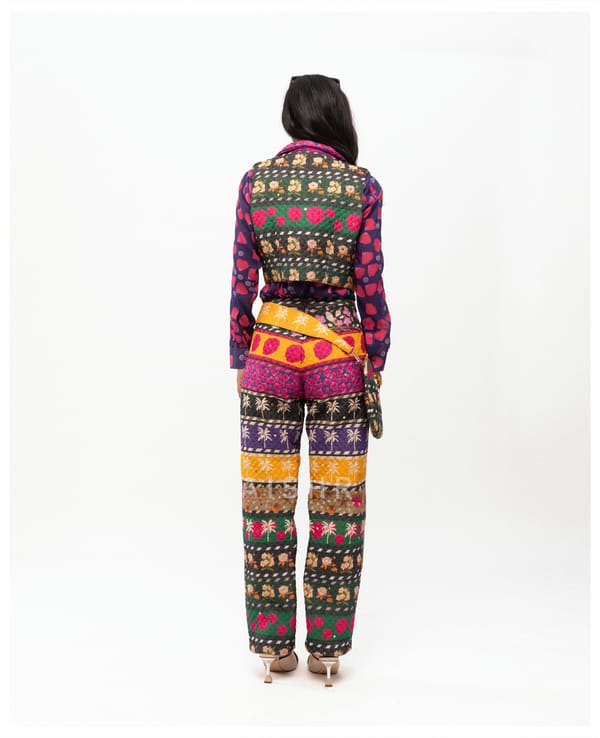 AISHR The Store — Ooty Roja Shirt with Power Quilted Pants and Power Quilted Vest Set