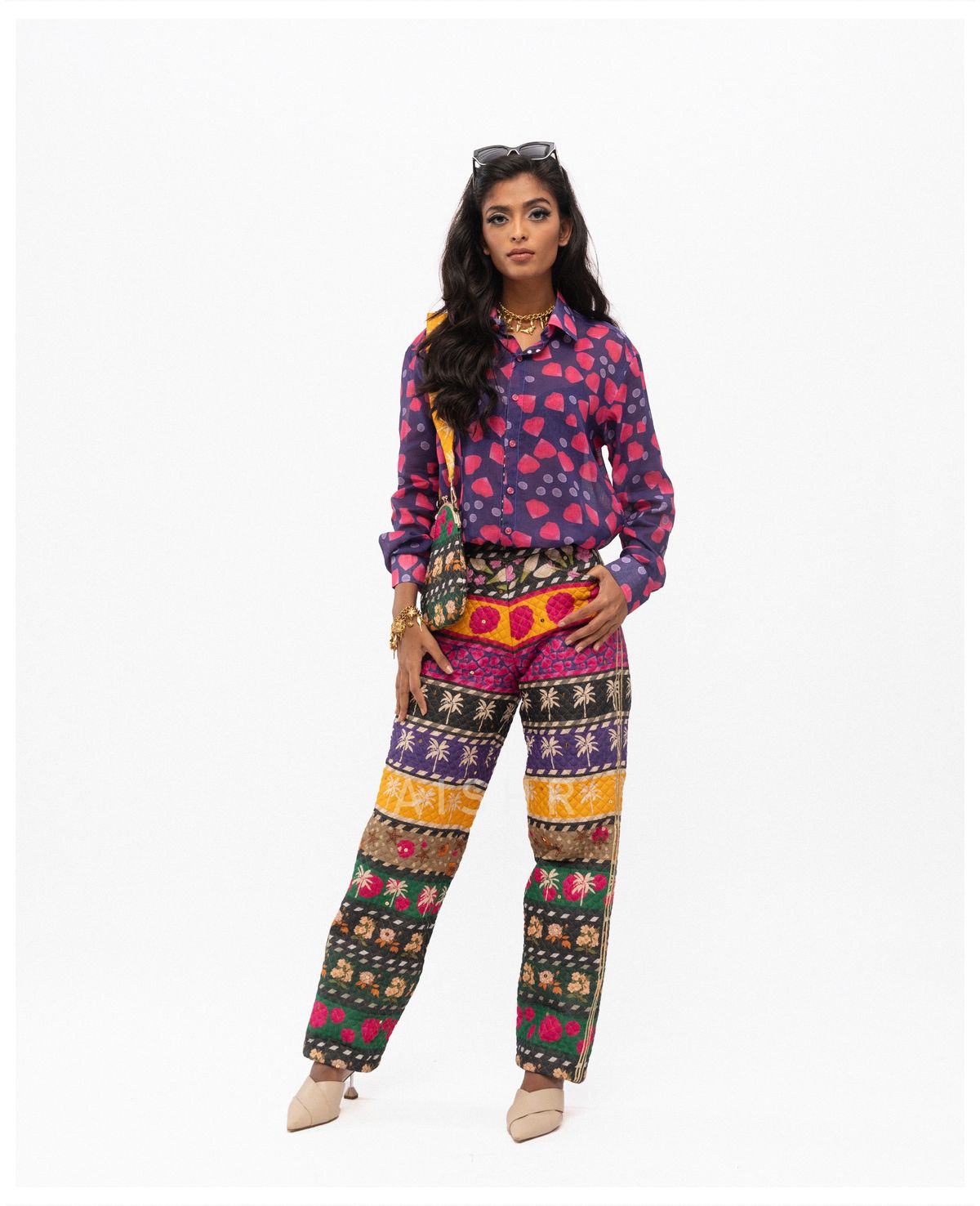 Ooty Roja Shirt with Power Quilted Pants and Power Quilted Vest Set - image 3