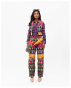 Ooty Roja Shirt with Power Quilted Pants and Power Quilted Vest Set view 4