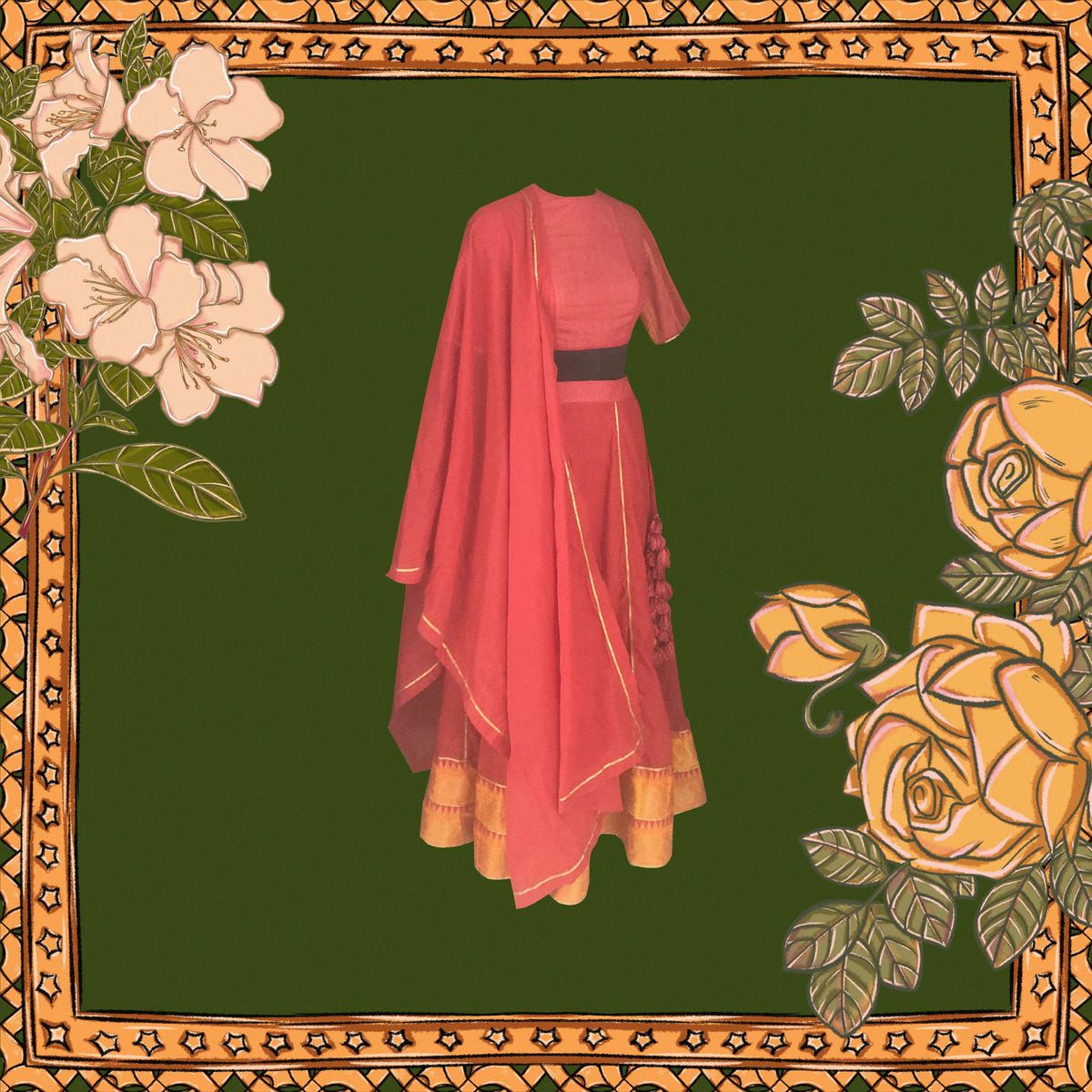 Stunning Red Lehenga - image 5