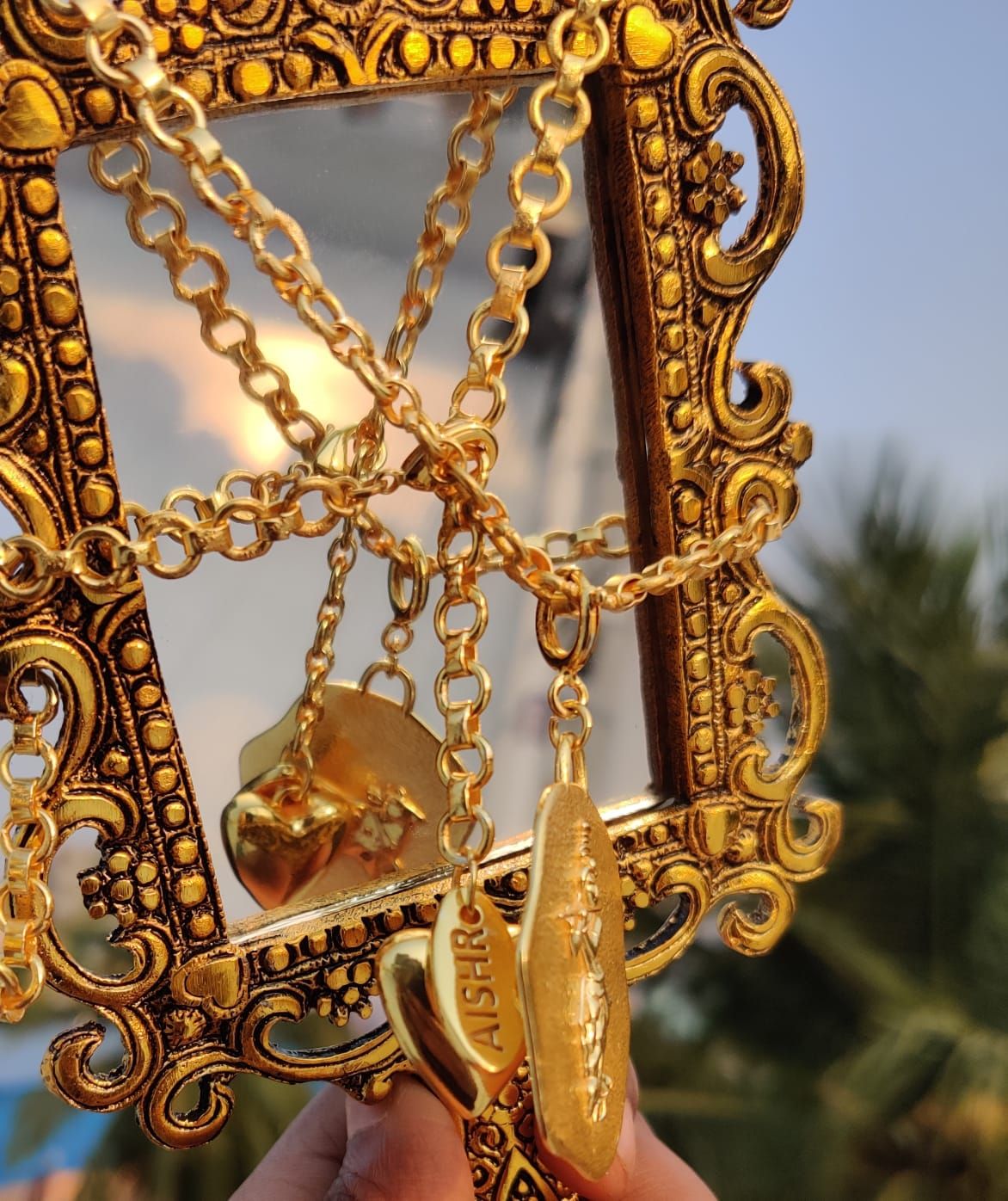 Krishna and Cow Pendant - image 7