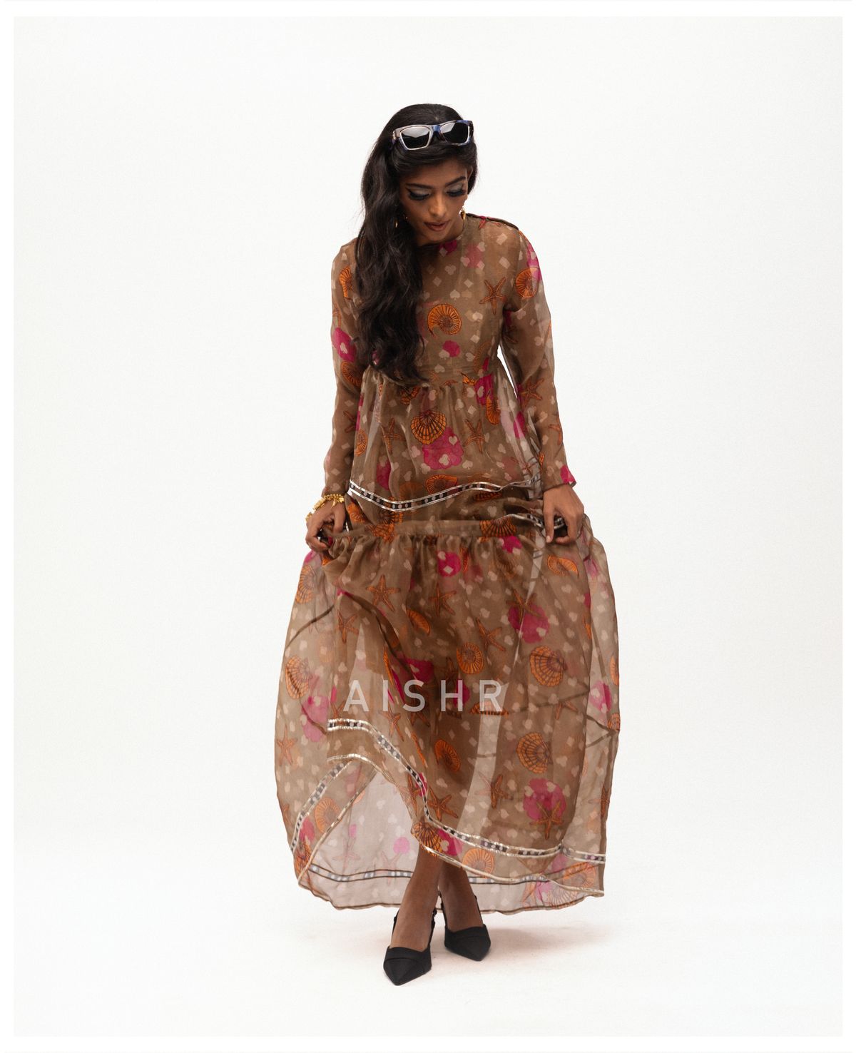Sea Shell Sheer Dress - image 1