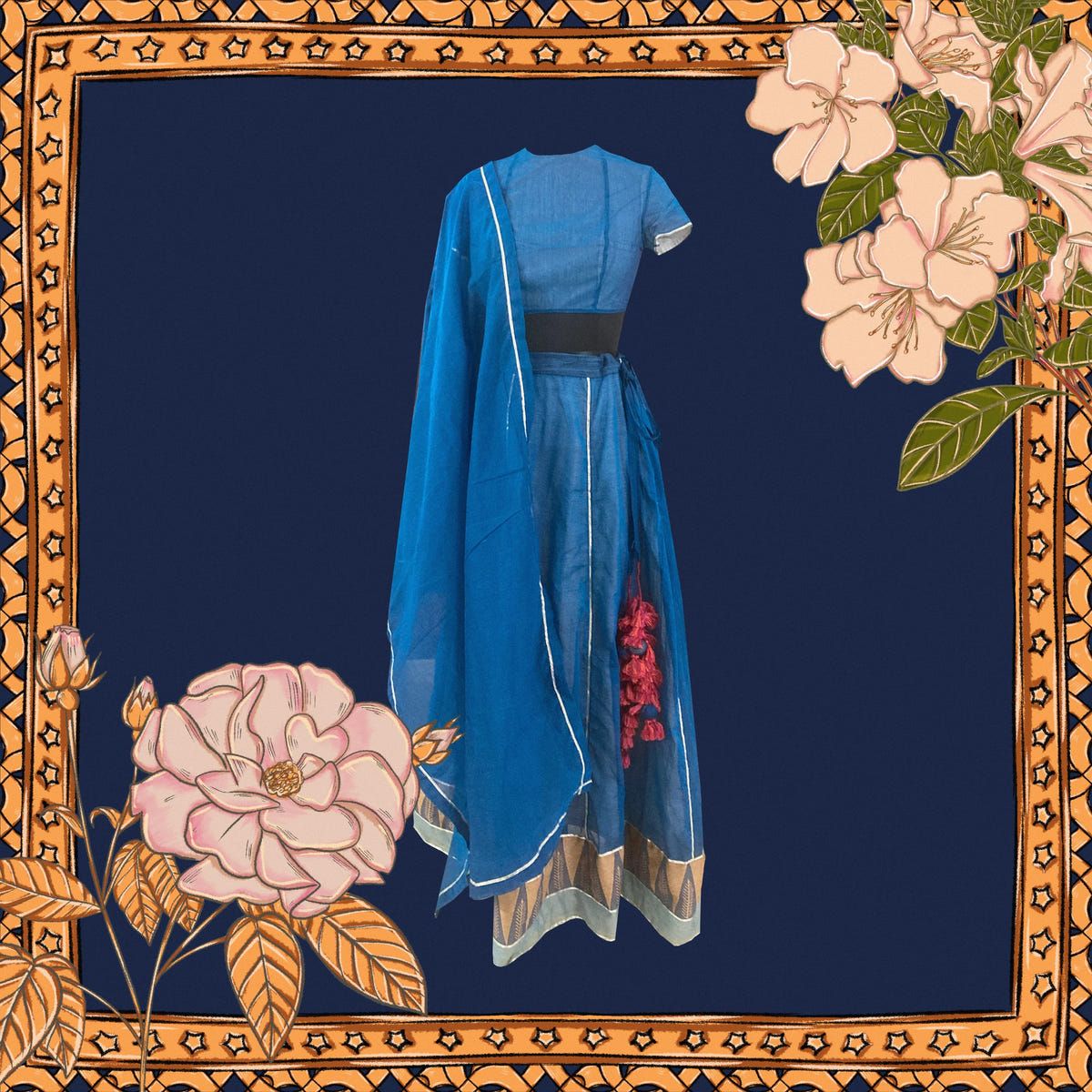 Cutest Blue Lehenga - image 1
