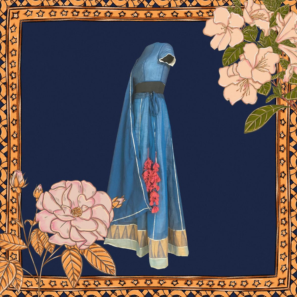 Cutest Blue Lehenga - image 3