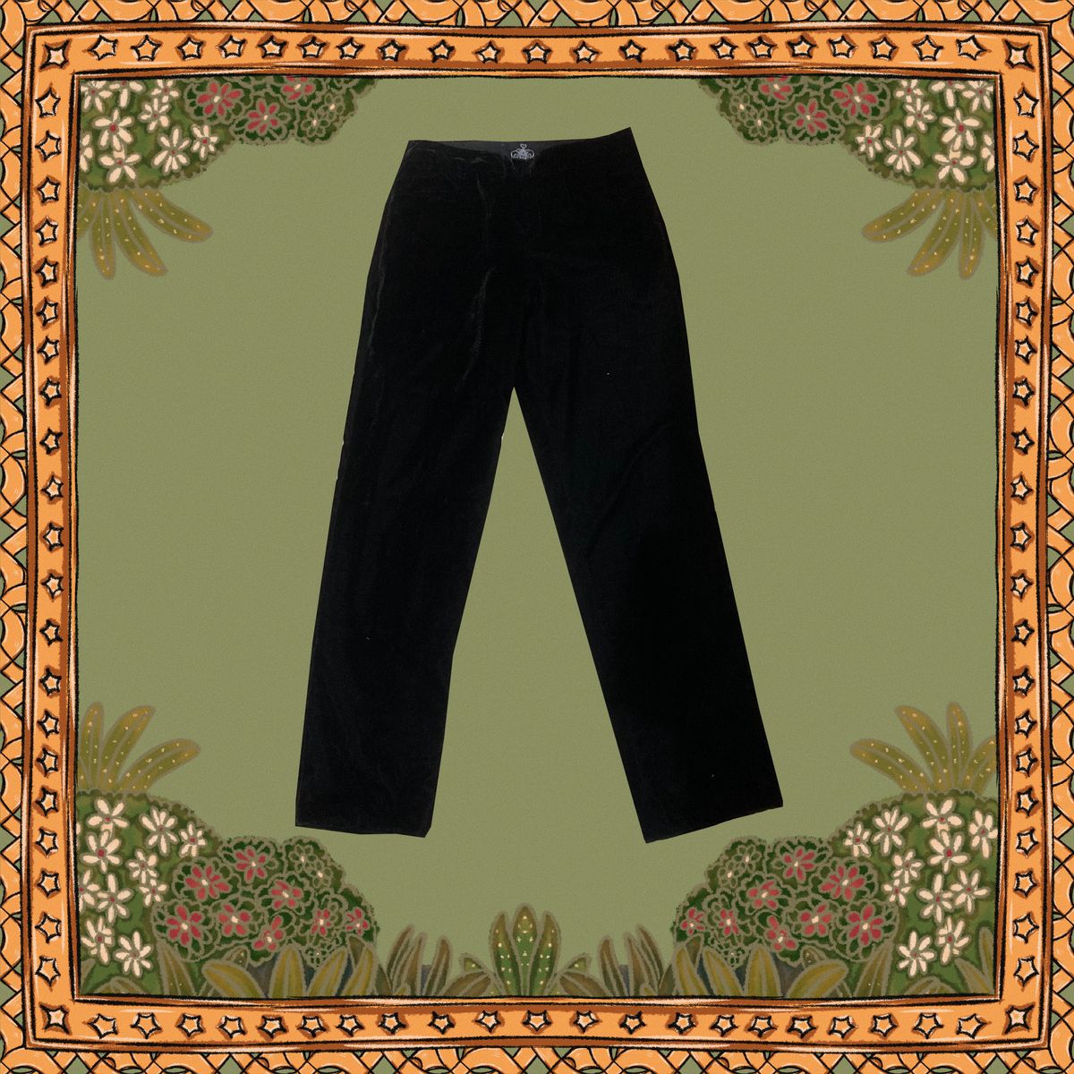 Velvy Black Pants Women - image 1