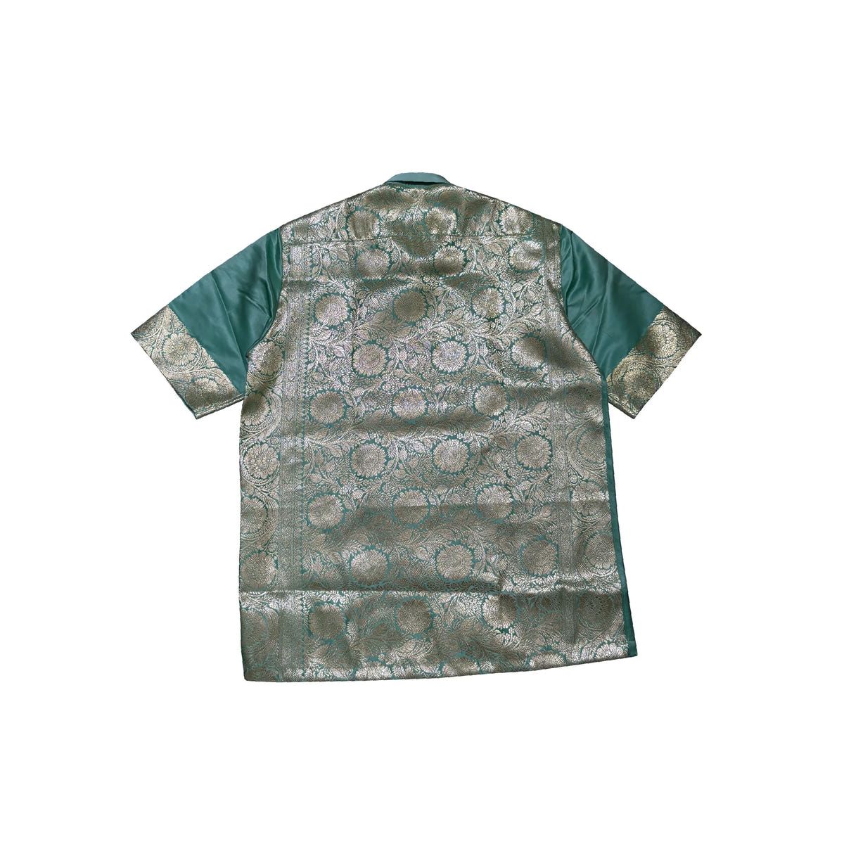 Blue Brocade Shirt - image 1