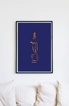 Lady in Saree 1 Print view 1