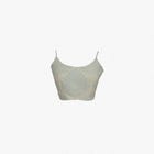 Powder Blue Fitted Top view 1
