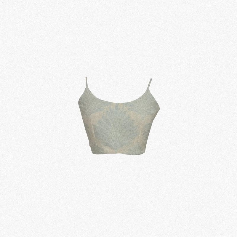 Powder Blue Fitted Top